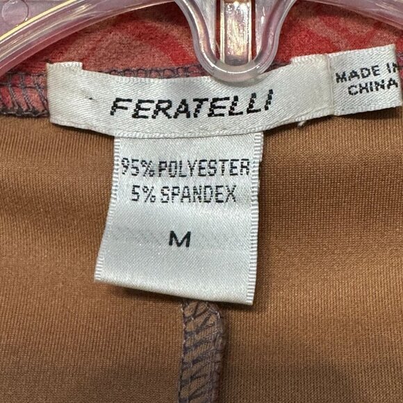 Feratelli Sleeveless Patchwork Vest Multicolor Floral Abstract Open Front M - Picture 7 of 13